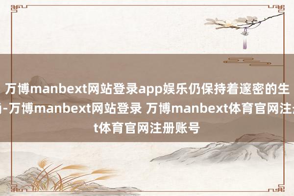 万博manbext网站登录app娱乐仍保持着邃密的生计风尚-万博manbext网站登录 万博manbext体育官网注册账号